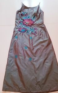 Free People 100% silk embroidered dress